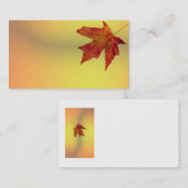 modèle de carte de visite automne feuille d'érable (Devant / Derrière)