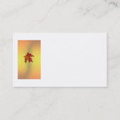 modèle de carte de visite automne feuille d'érable (Dos)