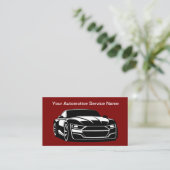 Modèle de carte de visite automobile le plus cool (Debout devant)