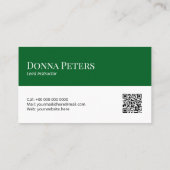 Modèle de carte de visite avec code QR | DP7 (Dos)