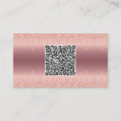 Modèle de carte de visite avec code QR et paillett (Dos)