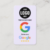 Modèle de carte de visite avec code QR pour les av (Devant)