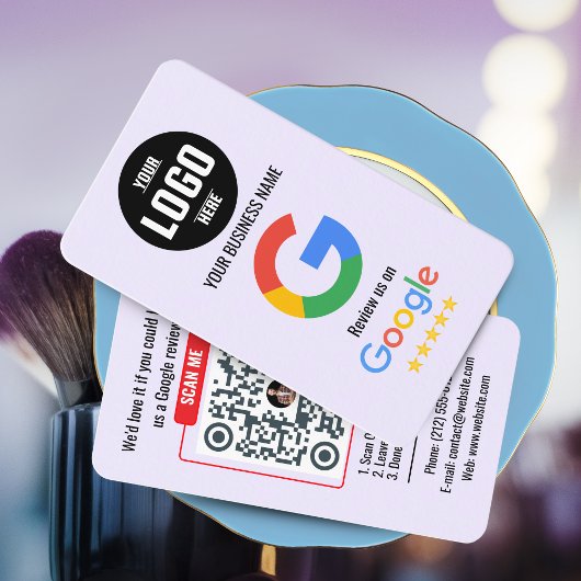 Modèle de carte de visite avec code QR pour les av