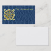 Modèle de carte de visite avec le mandala de (Devant / Derrière)