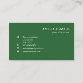Modèle de carte de visite avec logo circulaire per (Dos)