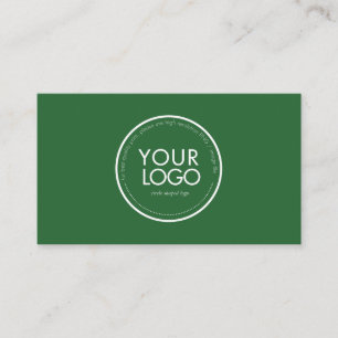 Modèle de carte de visite avec logo circulaire per