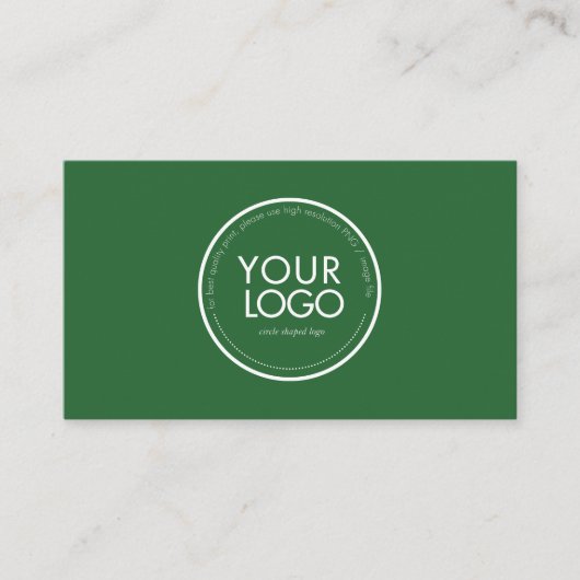 Modèle de carte de visite avec logo circulaire per (Devant)