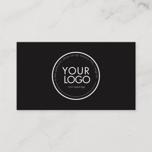 Modèle de carte de visite avec logo circulaire per (Devant)