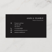 Modèle de carte de visite avec logo circulaire per (Dos)