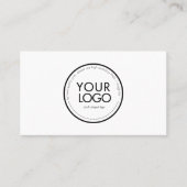 Modèle de carte de visite avec logo circulaire per (Devant)