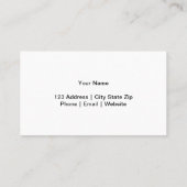 Modèle de carte de visite avec logo de bagues en b (Dos)