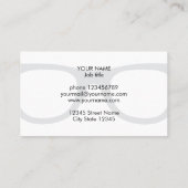 Modèle de carte de visite avec logo de lunettes bl (Dos)