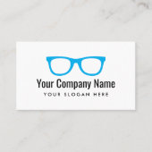 Modèle de carte de visite avec logo de lunettes bl (Devant)