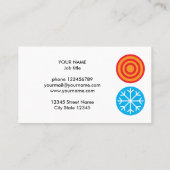 Modèle de carte de visite avec logo d'installateur (Dos)