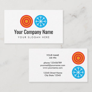 Modèle de carte de visite avec logo d'installateur