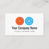 Modèle de carte de visite avec logo d'installateur (Devant)