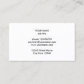 Modèle de carte de visite avec logo frappé par la (Dos)