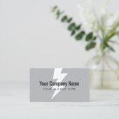 Modèle de carte de visite avec logo frappé par la (Debout devant)