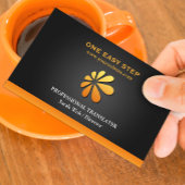 Modèle de carte de visite avec logo moderne