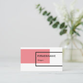 Modèle de carte de visite avec logo ou consultatio (Debout devant)