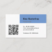 Modèle de carte de visite avec logo ou consultatio (Dos)
