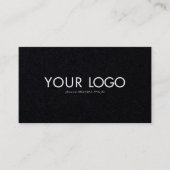 Modèle de carte de visite avec logo rectangulaire (Devant)