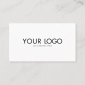 Modèle de carte de visite avec logo rectangulaire (Devant)