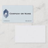 Modèle de carte de visite avec logo simple (Devant / Derrière)