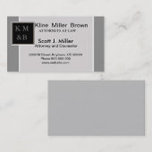 modèle de carte de visite avocat avocat (Devant / Derrière)