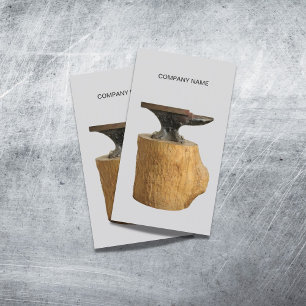 Modèle de carte de visite Blacksmith Anvil