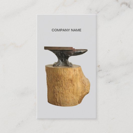 Modèle de carte de visite Blacksmith Anvil (Devant)