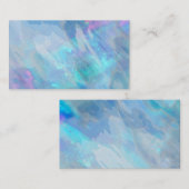 modèle de carte de visite bleu aquarelle abstraite (Devant / Derrière)