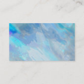 modèle de carte de visite bleu aquarelle abstraite (Dos)