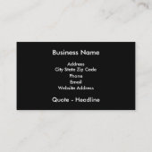 Modèle de carte de visite Bleu Bande (Dos)