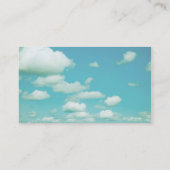modèle de carte de visite bleu ciel et nuages (Dos)