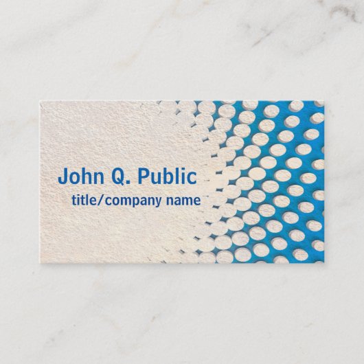 modèle de carte de visite bleu moderne double face (Devant)