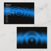 Modèle de carte de visite bleu Royale (Devant / Derrière)