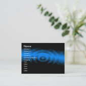 Modèle de carte de visite bleu Royale (Debout devant)