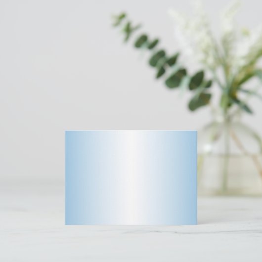 Modèle de carte de visite Blue Ombre (Debout devant)