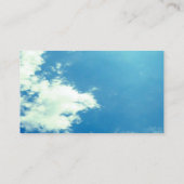 modèle de carte de visite blue sky (Dos)