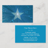 Modèle de carte de visite Blue Star (Devant / Derrière)