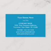 Modèle de carte de visite Blue Star (Dos)