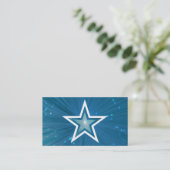 Modèle de carte de visite Blue Star (Debout devant)