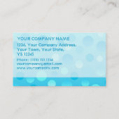 Modèle de carte de visite Blueberry Fizz (Dos)