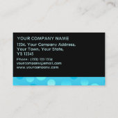 Modèle de carte de visite Blueberry Fizz bande noi (Dos)