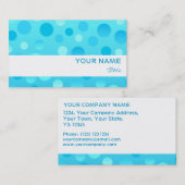Modèle de carte de visite Blueberry Fizz blanc ray (Devant / Derrière)