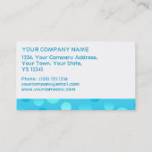 Modèle de carte de visite Blueberry Fizz blanc ray (Dos)