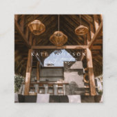 Modèle de carte de visite Boho moderne (Devant)