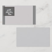 modèle de carte de visite bonsai arbre gris et bla (Devant / Derrière)