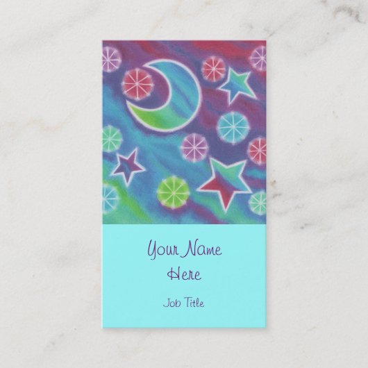 Modèle de carte de visite Bright Night (Devant)